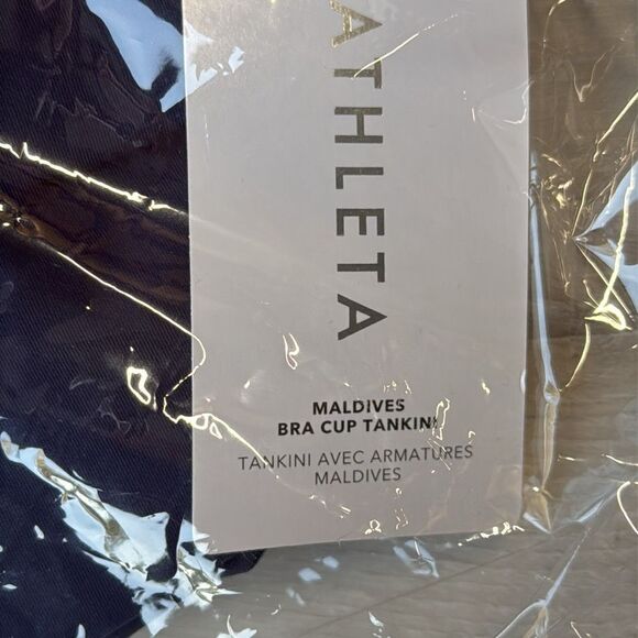 Athleta MALDIVES BRA CUP TANKINI Black 38B/C NWT in packaging - Picture 8 of 8